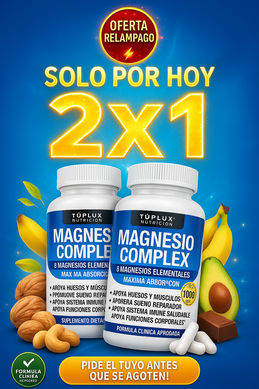Magnesio Complex - XL 60 capsulas de Blandas 🎁 ESPECIAL CYBER DAYS 2x1  🎁