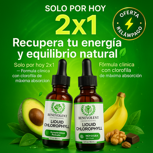 Clorofila líquida- OFERTA ESTE MES 👩🏻‍⚕️ ✅ 2x1 SOLO POR HOY 🎁