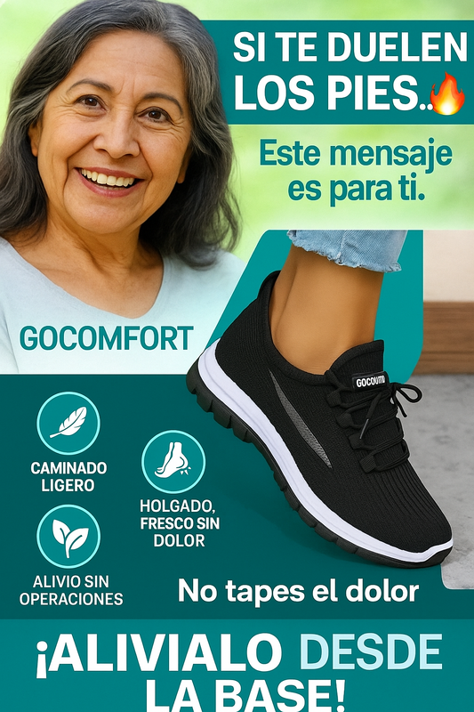 Gocomfort - Zapatillas ortopédicas transpirables