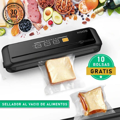 AIRVACUUM | SELLADOR AL VACIO DE ALIMENTOS + 10 BOLSAS GRATIS