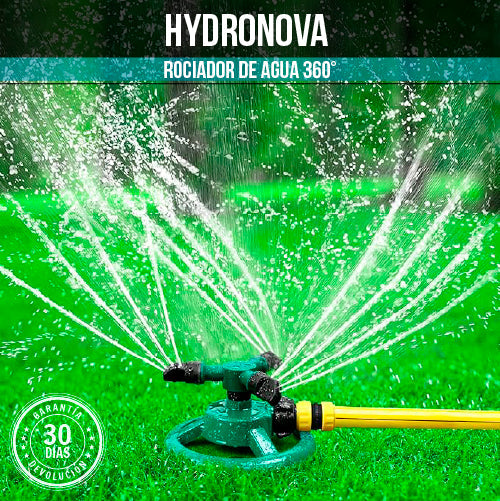 HydroNova | Rociador de Agua Eléctrico Giratorio 360°
