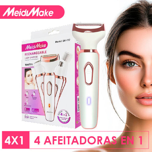 MEIDIMAKE | Depiladora Femenina 4 en 1 Recargable