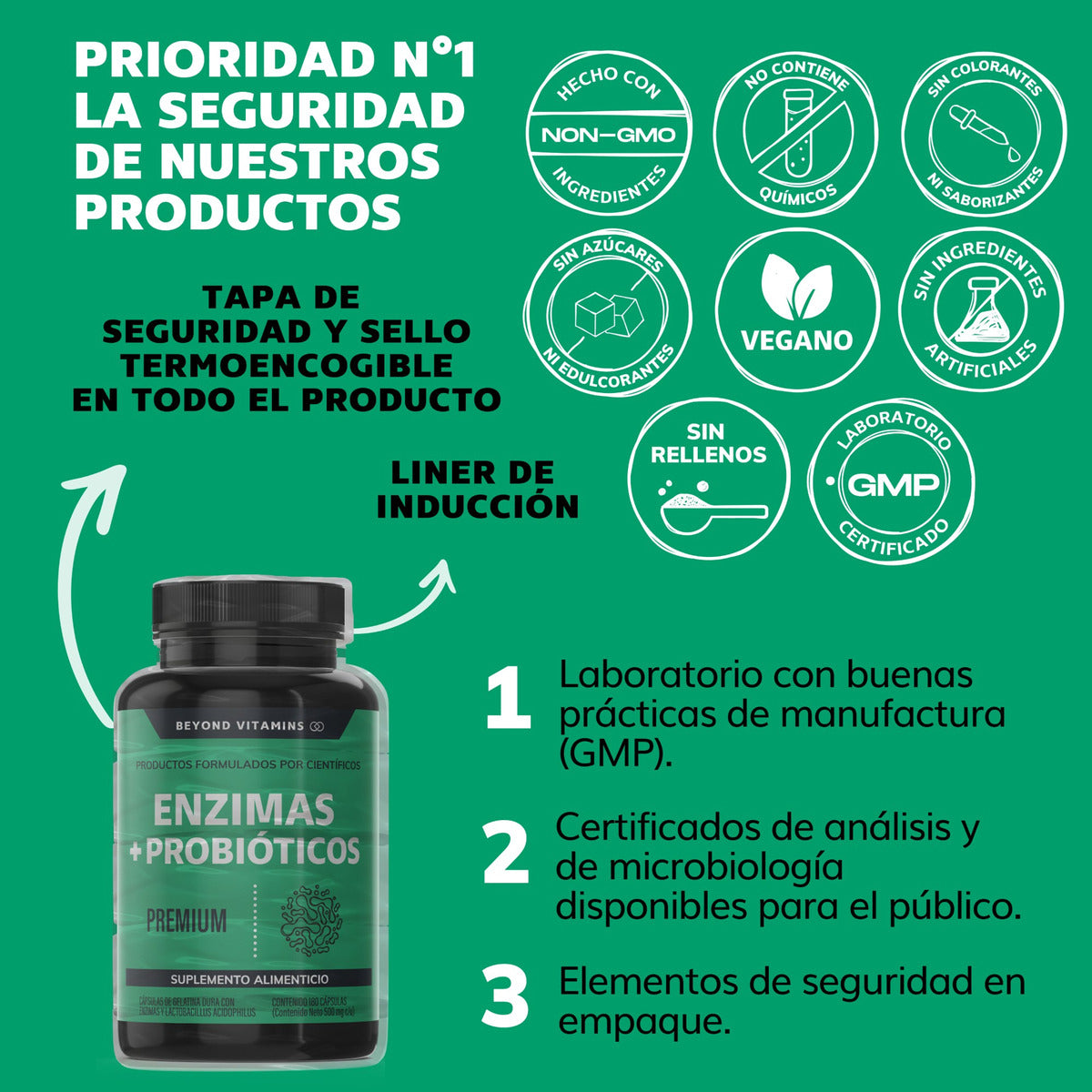 Enzimas Digestivas + Probióticos Beyond Vitamins  | SOLO POR HOY 2X1