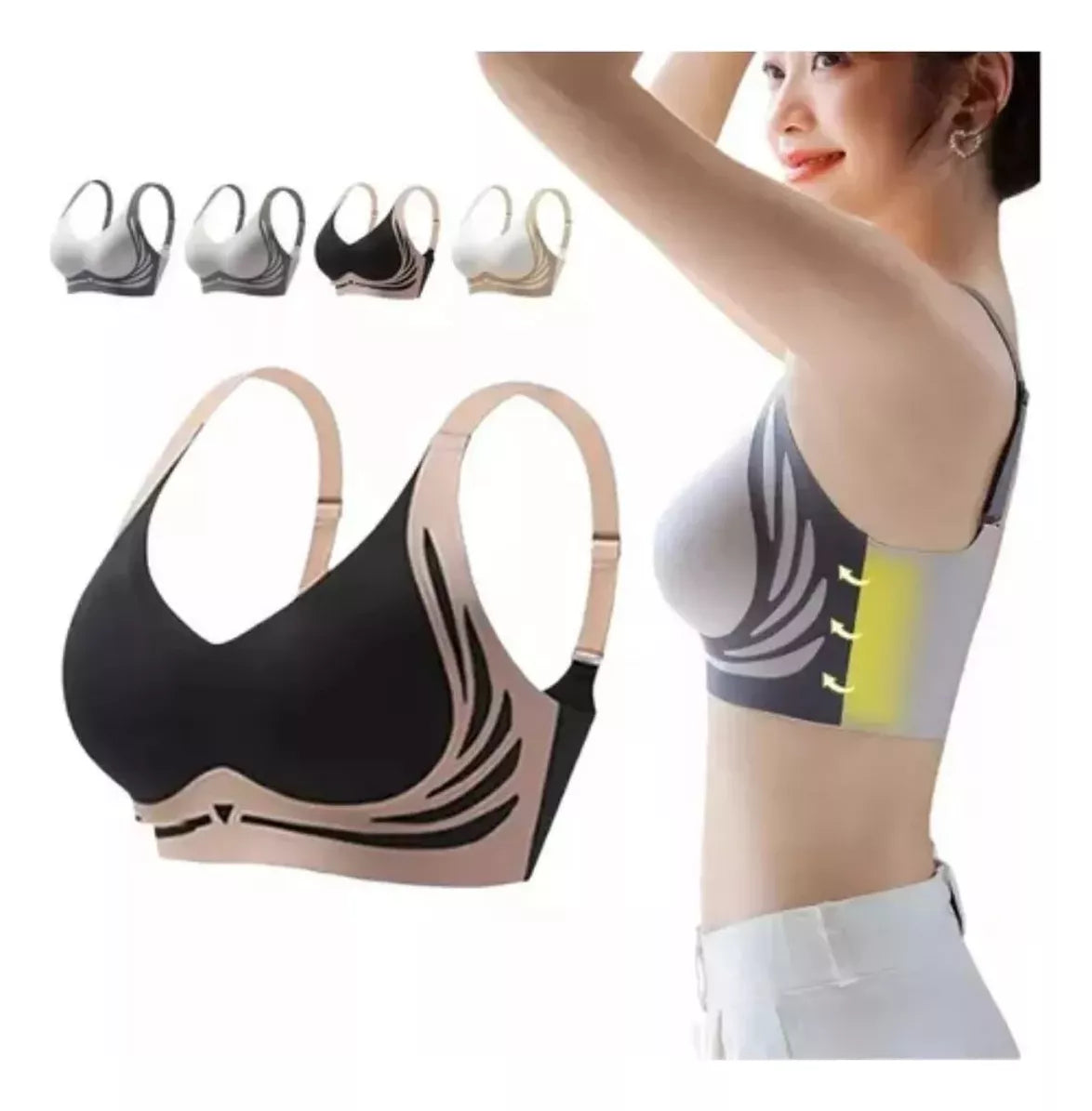 El Sujetador Push-up Antiflacidez Sin Aros que Revolucionará tu Comodidad y Estilo
