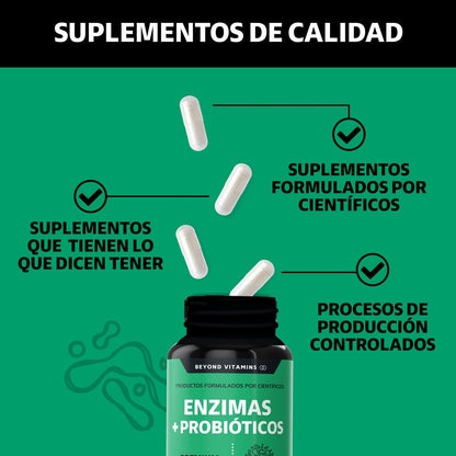Enzimas Digestivas + Probióticos Beyond Vitamins  | SOLO POR HOY 2X1