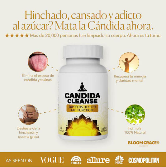Candida Cleanse® Reducen antojos, hinchazón y fatiga |  FORMULA ORIGINAL 🇺🇸