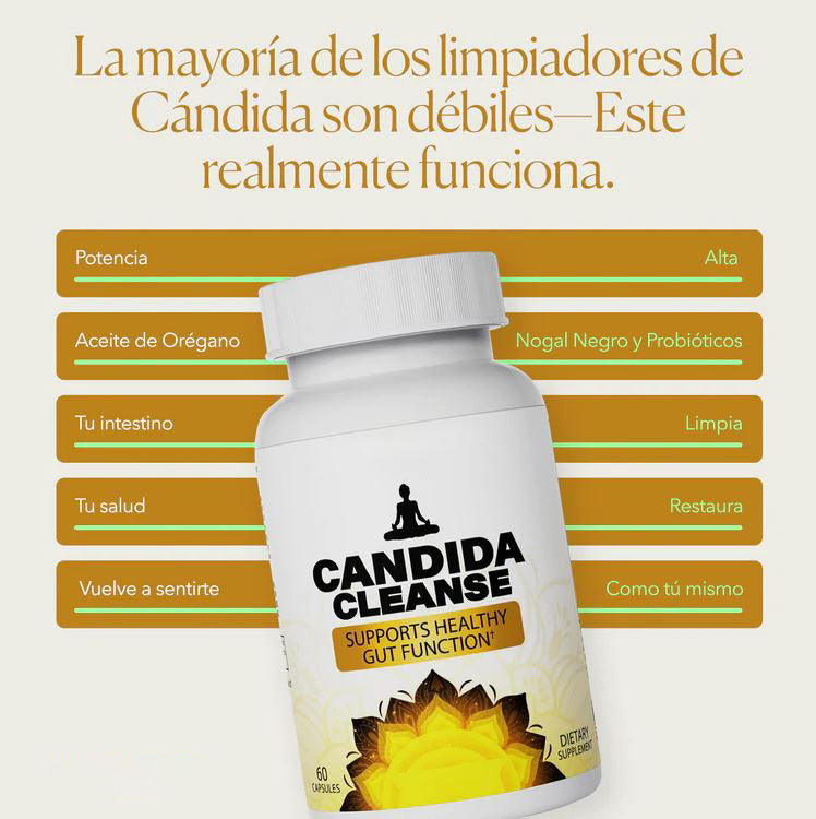 Candida Cleanse® Reducen antojos, hinchazón y fatiga |  FORMULA ORIGINAL 🇺🇸