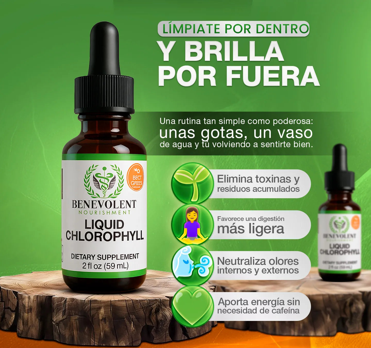 Clorofila líquida- OFERTA ESTE MES 👩🏻‍⚕️ ✅ 2x1 SOLO POR HOY 🎁