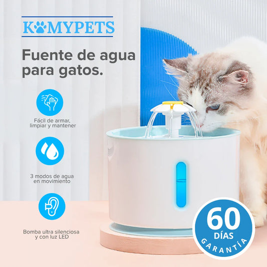 KOMYPETS | BEBEDERO DE AGUA AUTOMÁTICO PARA GATOS
