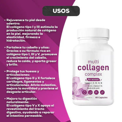 Capsulas Multi Collageno - Belleza y Bienestar 🎁 SOLO POR HOY 2X1 🎁