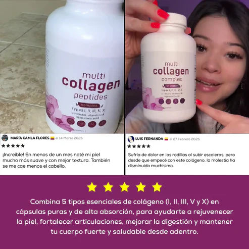 Capsulas Multi Collageno - Belleza y Bienestar 🎁 SOLO POR HOY 2X1 🎁
