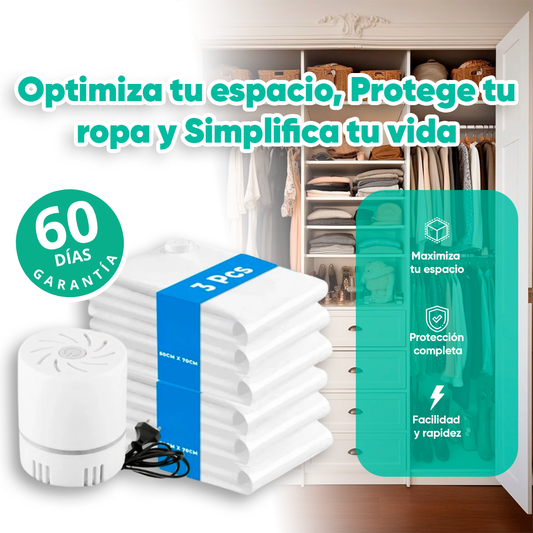 COMPRESS® | PACK BOLSAS AL VACIO + BOMBA ELECTRICA