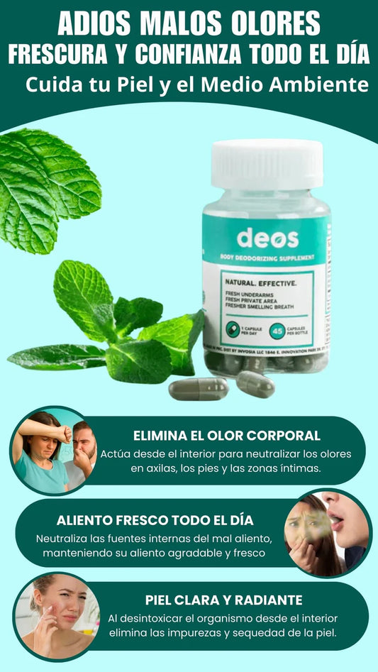 DEOS Desodorante Natural Elimina olores desde el primer uso | SOLO POR HOY 2X1 🎁