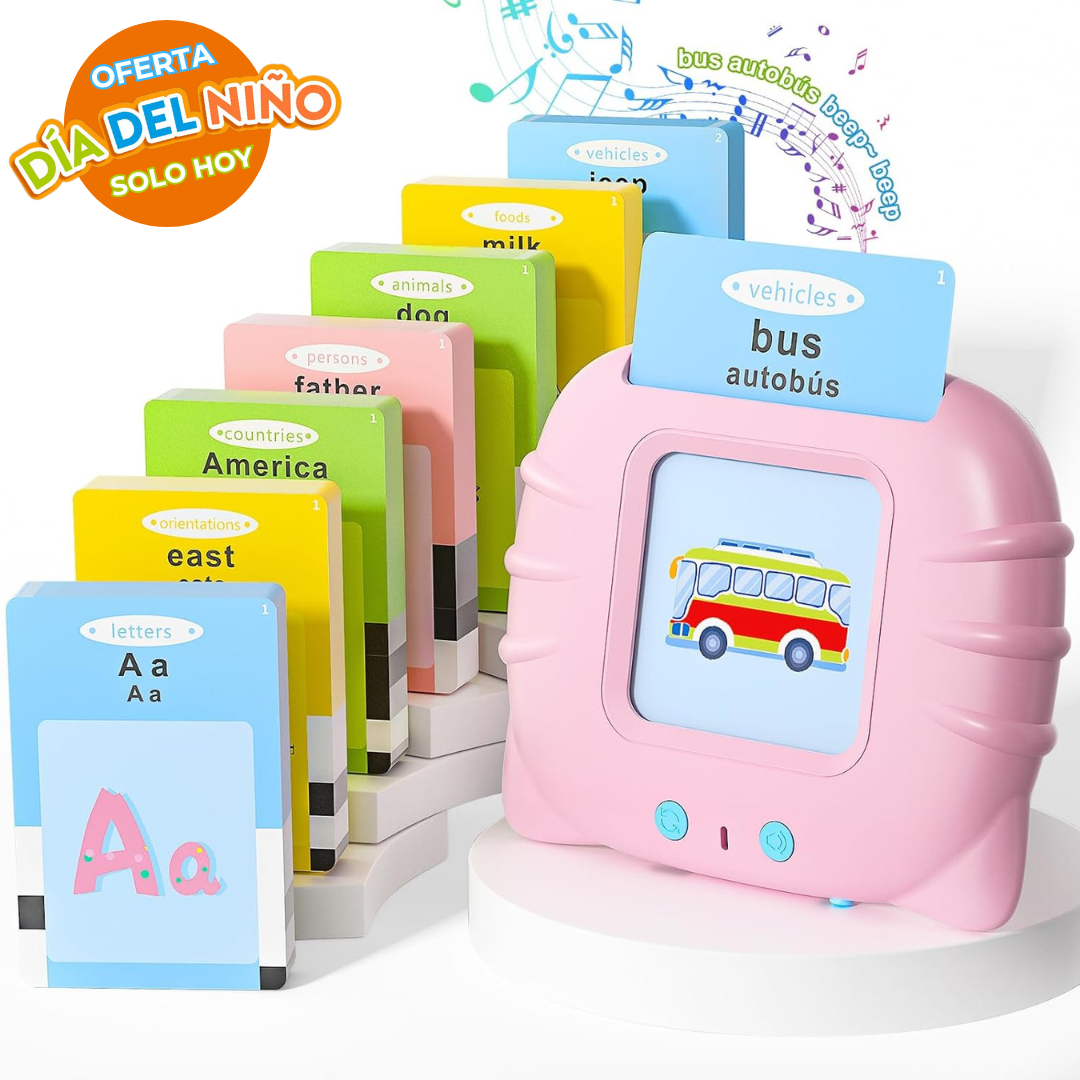 VerbaLingo | Dispositivo parlante + GRATIS 224 Tarjetas Educativas bilingues