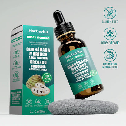 Herbavita | Gotas 100% orgánicas de Guanábana