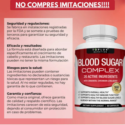 BloodSugar™ Complex l  Estabiliza el azúcar en sangre