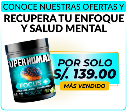 Focus Plus - SuperHuman™ Máximo Rendimiento Mental y Productivo PG