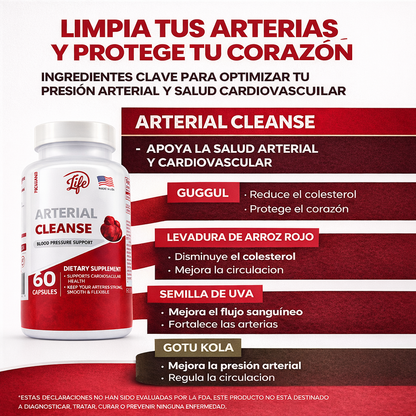 SOLO POR HOY 2X1 | ARTERIAL CLEANSE – MEJORA LA CIRCULACIÓN, CUIDA EL CORAZÓN | Suplemento Natural