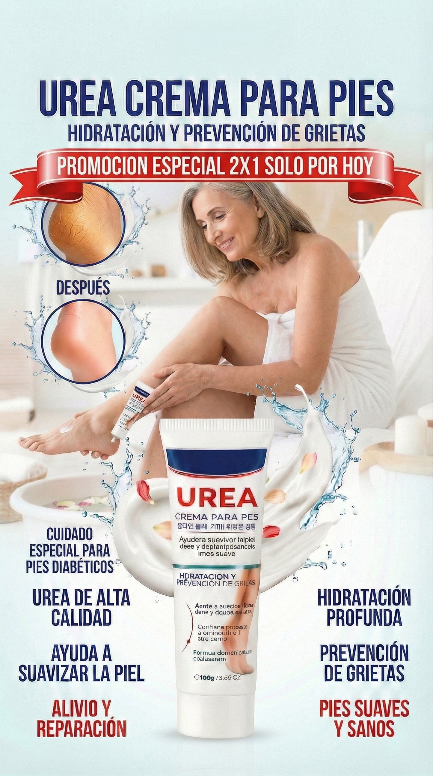 "CREMA  DIABETES “Adiós Talones Y manos Agrietados 👣✨ – SOLO POR HOY 2X1